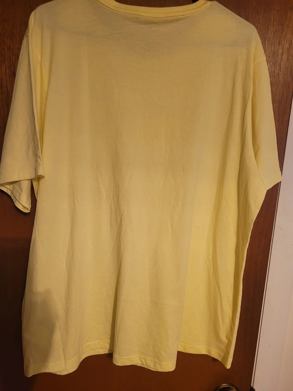 Puma Women's Light Yellow Crewneck Tee with White Logo - Picture 3 of 4